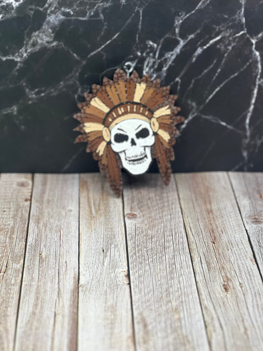 Headdress & skull