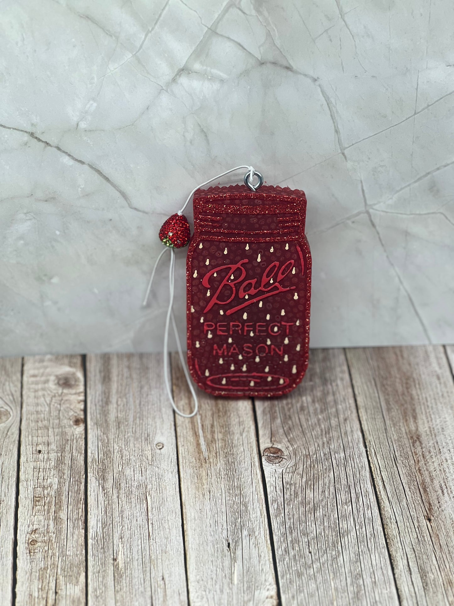 Strawberry mason jar